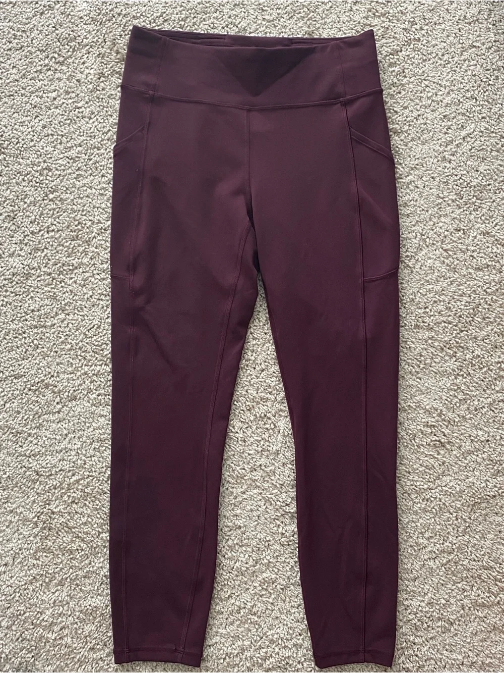 Lululemon Invigorate High-Rise Tight  Workout Leggings 8 Medium Maroon Burgundy